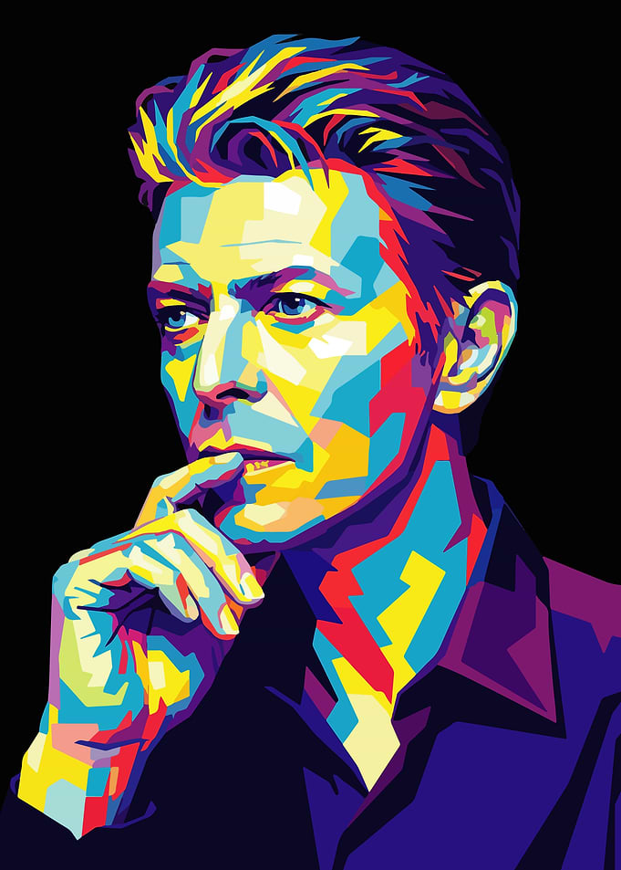 David Bowie Pop Art Portrait