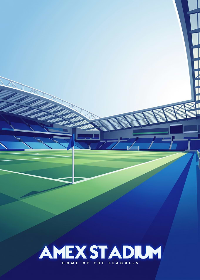 Amex Stadium Brighton Poster