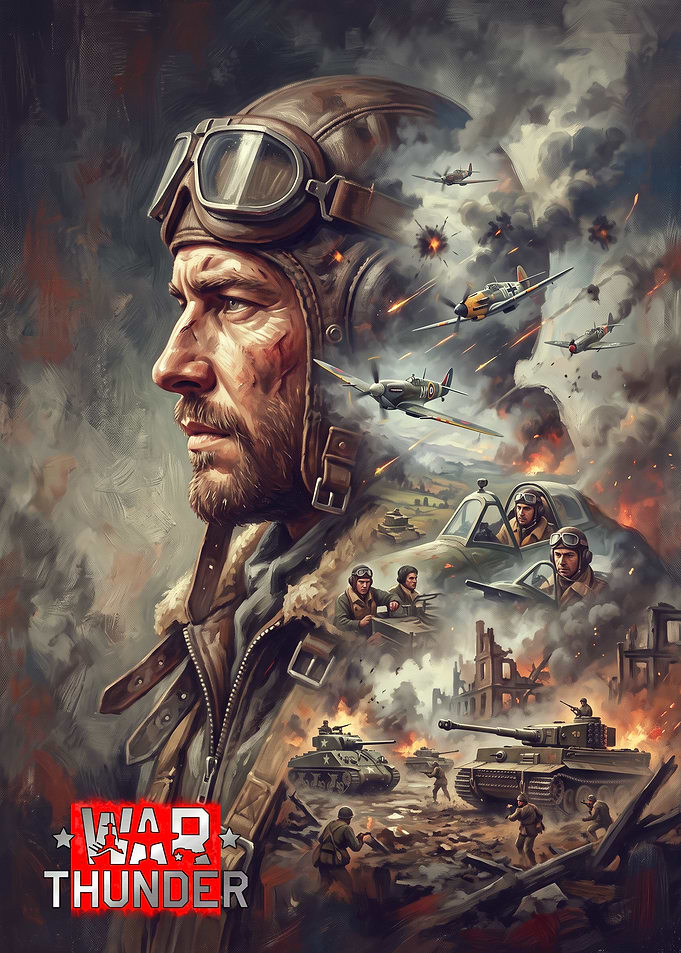 War Thunder Combat Montage Poster