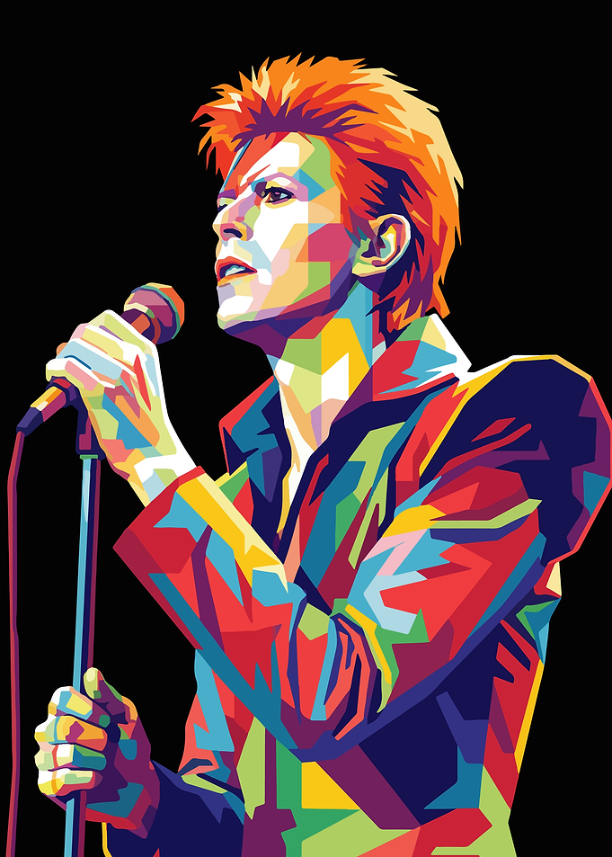 David Bowie Pop Art Portrait