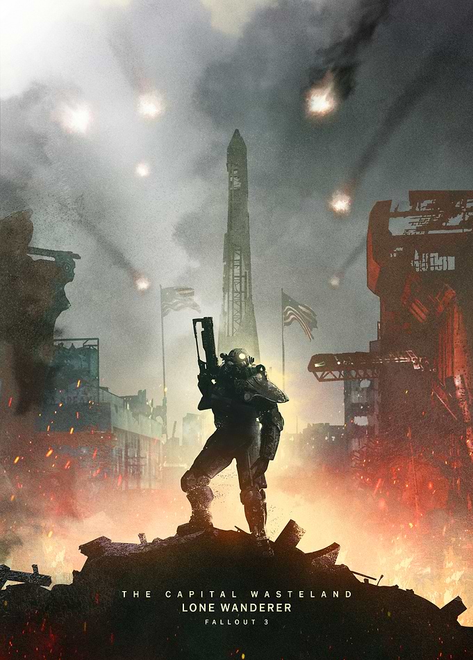 Fallout 3 - Lone Wanderer Under Falling Fire