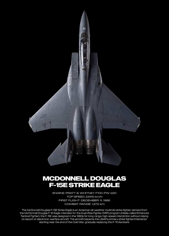 McDonnell Douglas F-15E Strike Eagle Poster