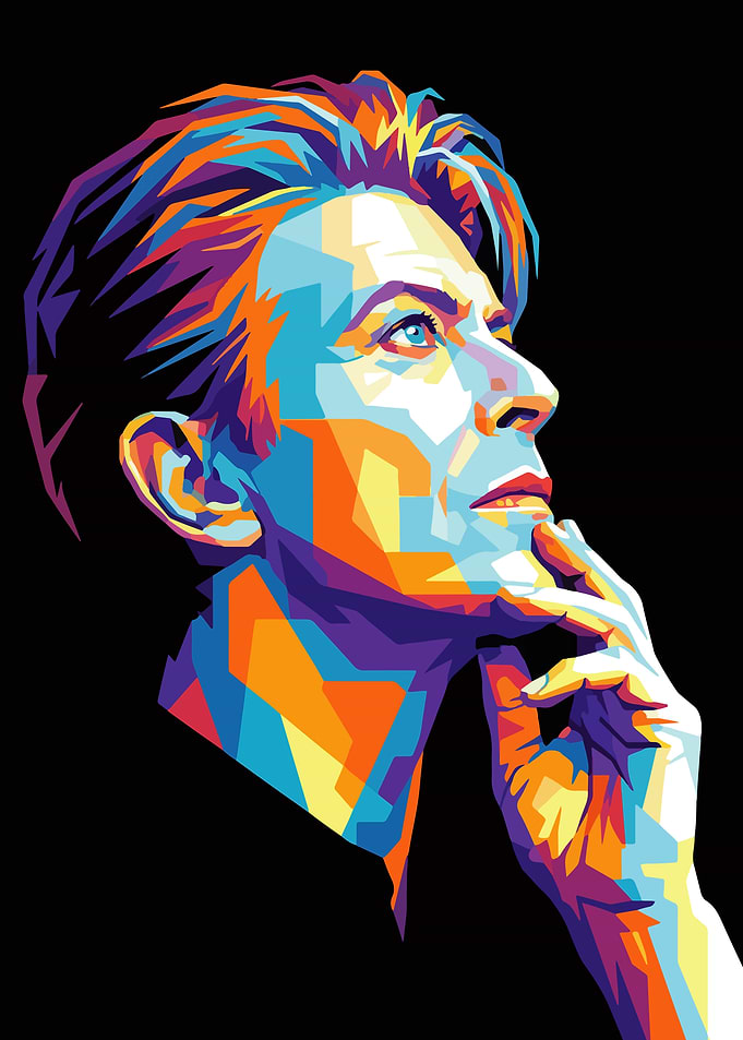 David Bowie Pop Art Portrait