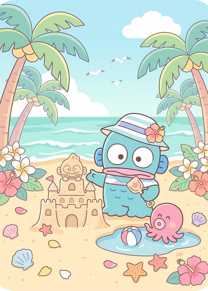 Hangyodon and Octopus Beach Day