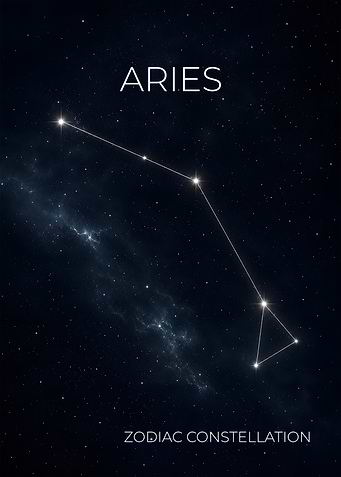 Aries - The Ram Constellation Poster