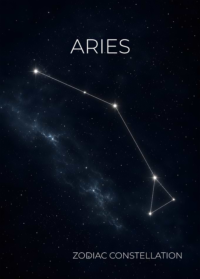 Aries - The Ram Constellation Poster