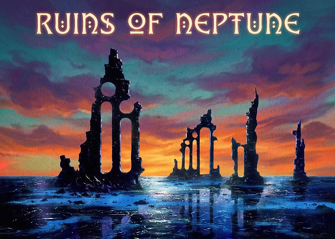 Ruins of Neptune Fantasy Landscape