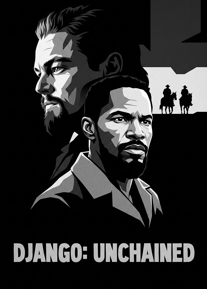 Django Unchained Minimalist Movie Poster