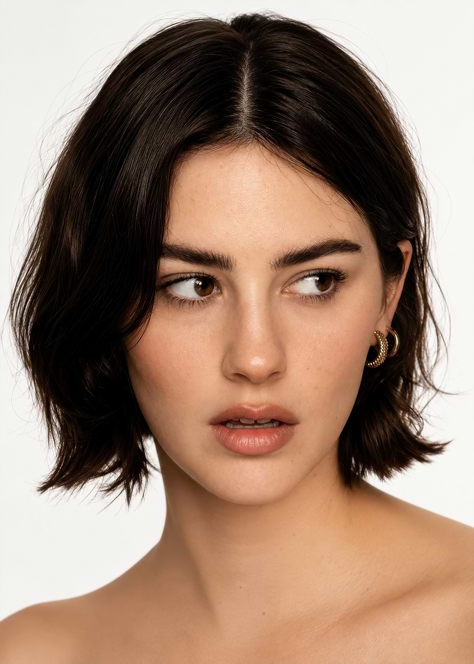 Portrait of a woman with bob