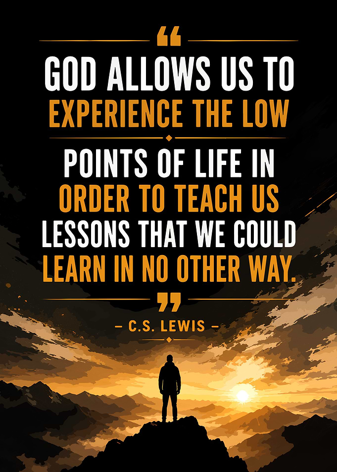 C.S. Lewis Inspirational Quote Poster