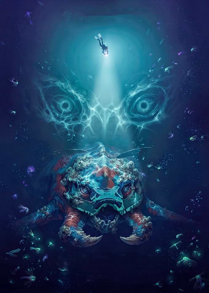 Subnautica Reaper Leviathan Encounter