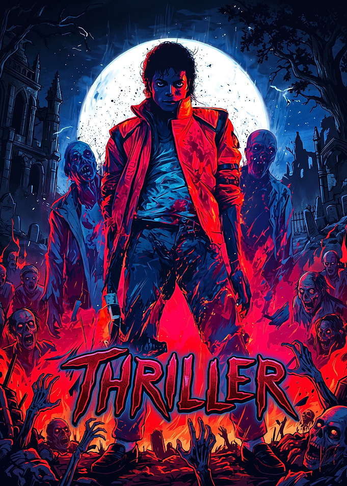 Michael Jackson Thriller Zombie Poster