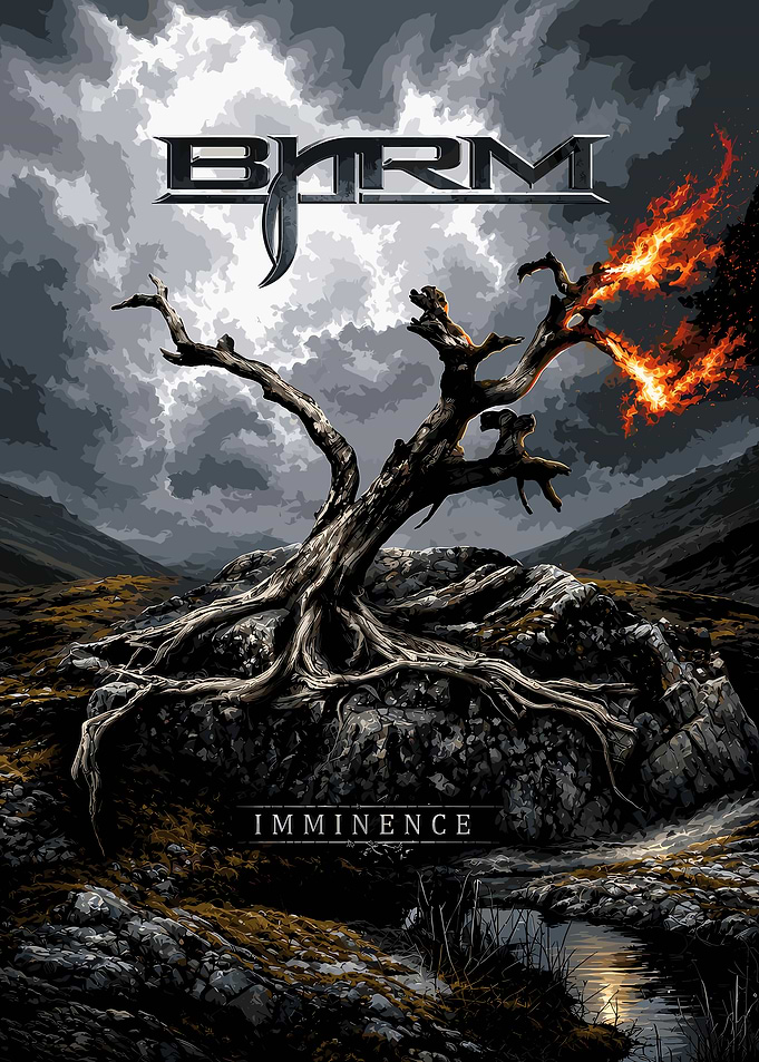Imminence Burning Tree Metal Poster