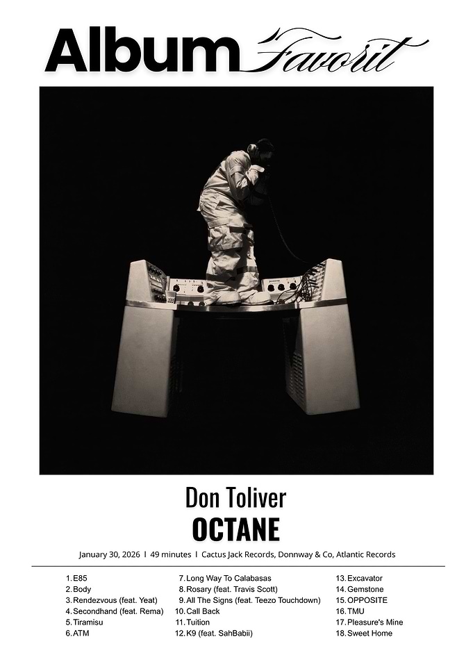 Don Toliver Octane Album Poster