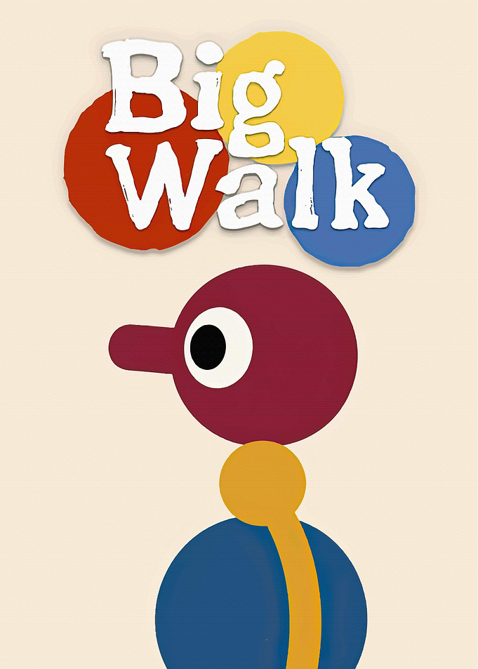 Big Walk Minimalist Character Poster