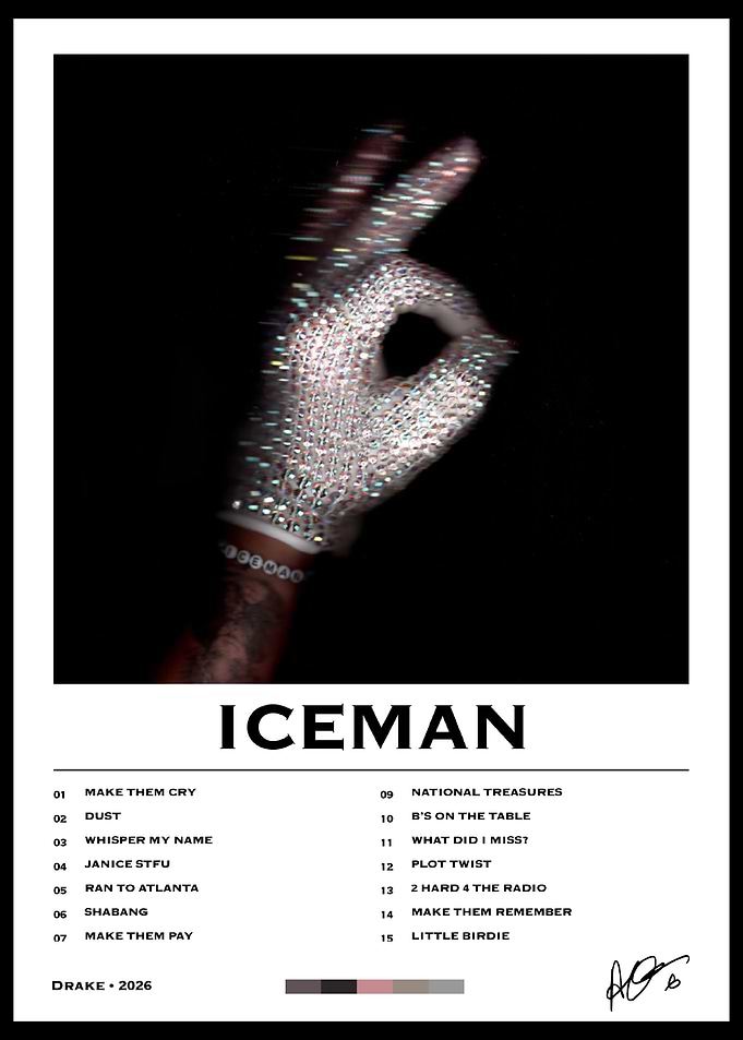 Drake Iceman Album Cover Poster