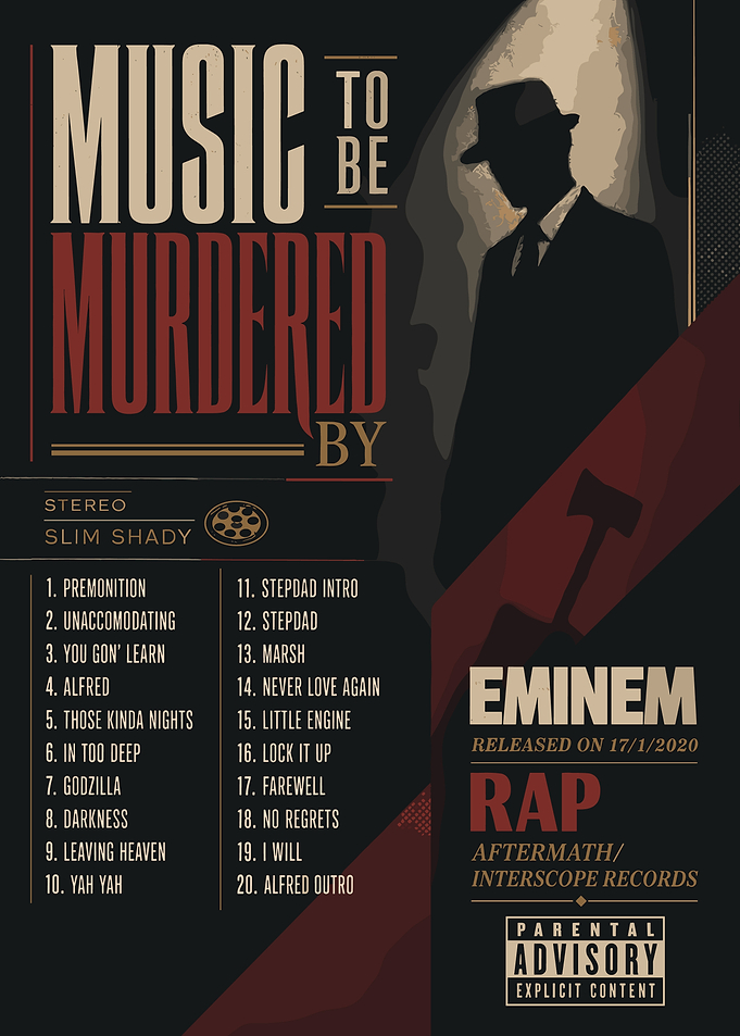 Eminem Music To Be Murdered By Poster