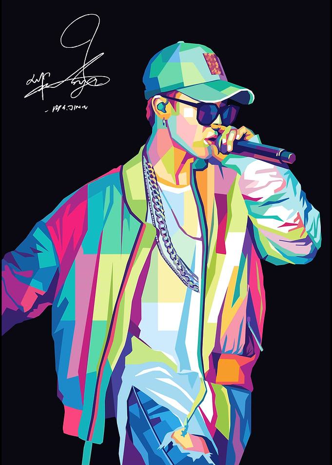 Jimin Pop Art Portrait