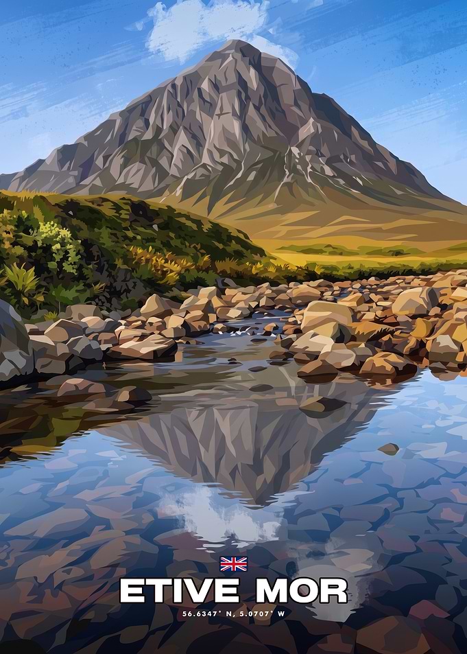 Buachaille Etive Mor Scottish Highlands Poster