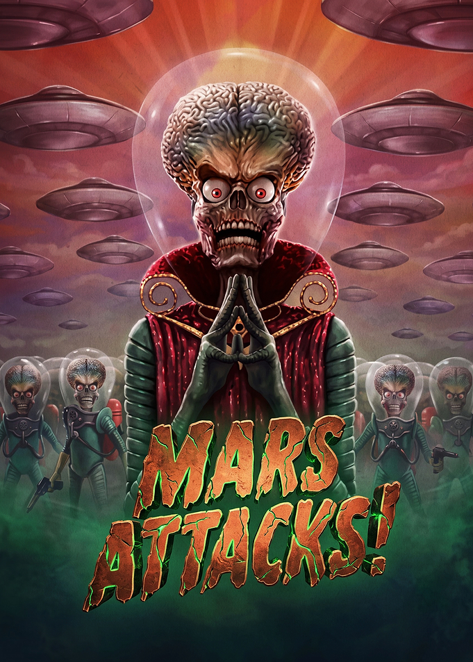 Mars Attacks Movie Poster Art