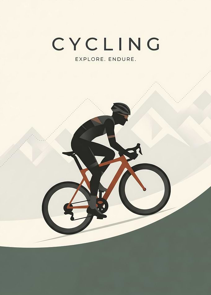 Minimalist Cycling Poster