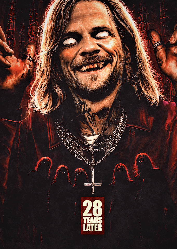 28 Years Later Horror Poster – Dark Zombie Apocalypse Art