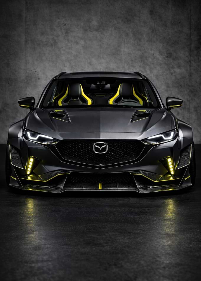 Aggressive Custom Mazda Sports Car