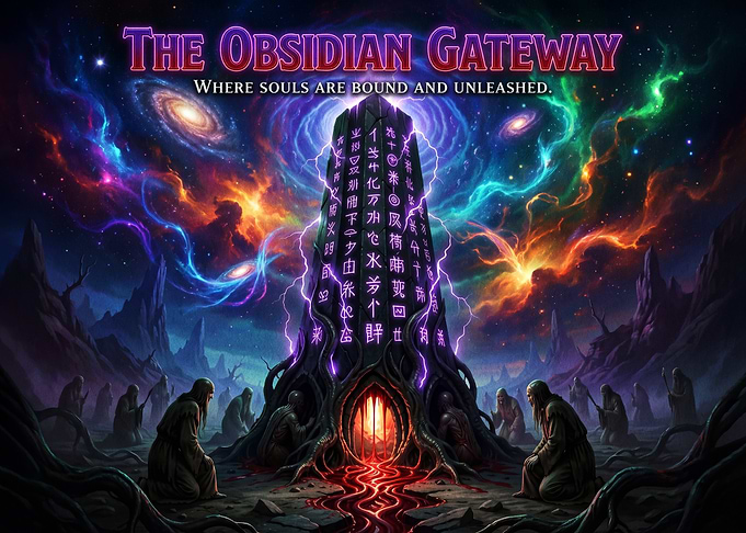 The Obsidian Gateway Fantasy Art