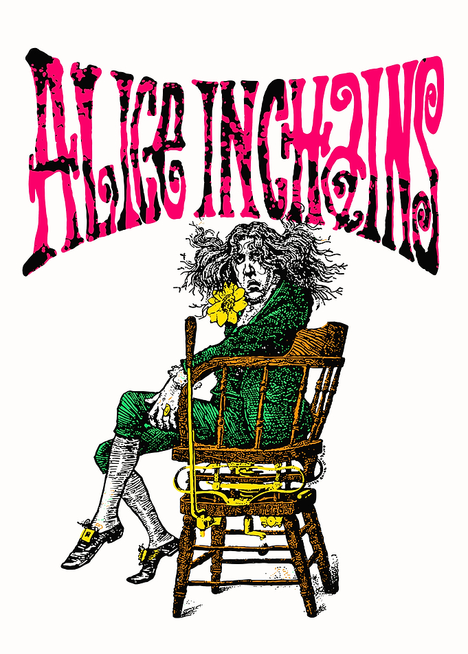Alice in Chains Vintage Style Poster