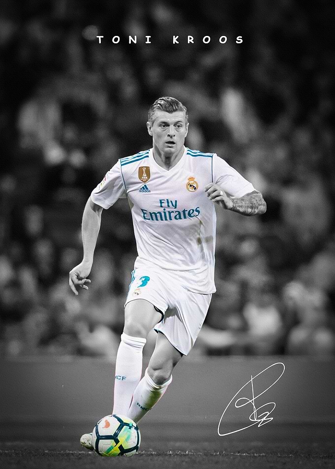 Toni Kroos Real Madrid Football Poster