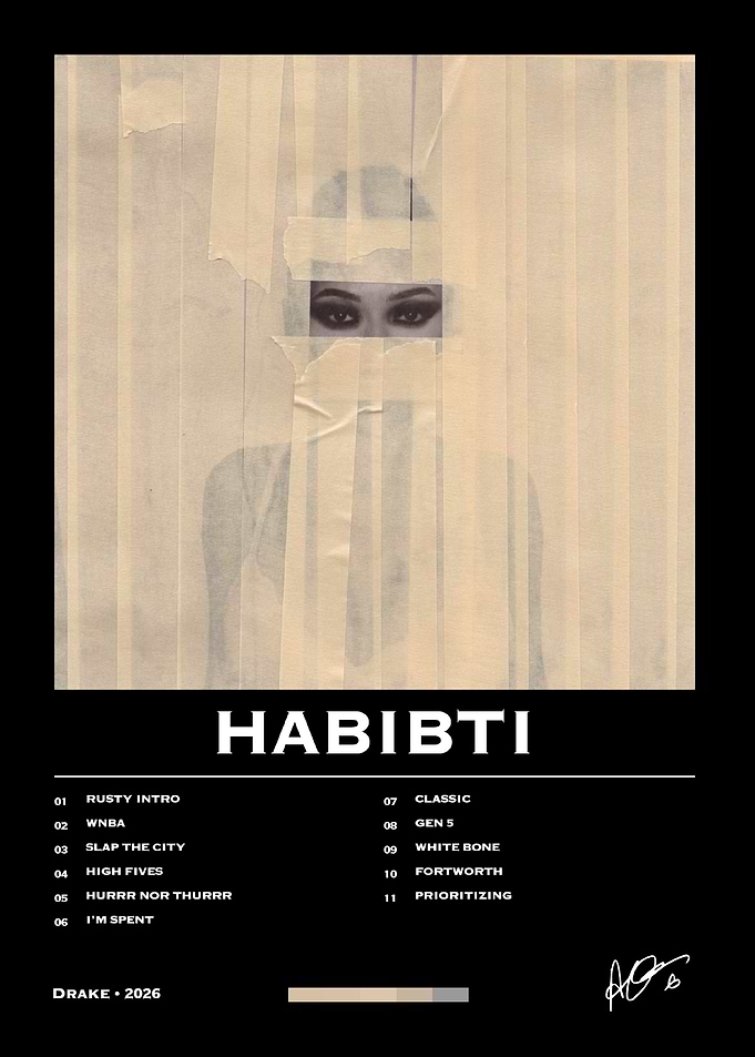 Drake Habibti Album Cover Poster