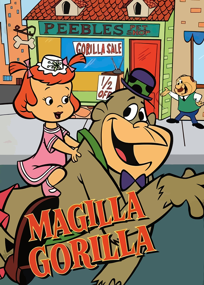 Magilla Gorilla and Ogee Cartoon Poster