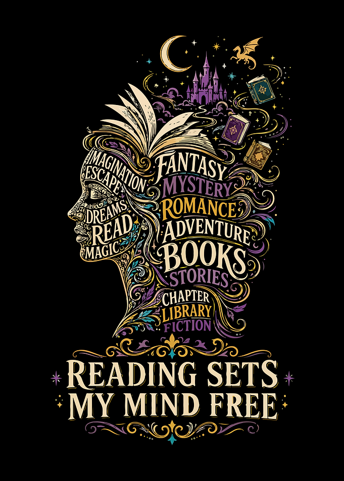 Reading Sets My Mind Free Typography