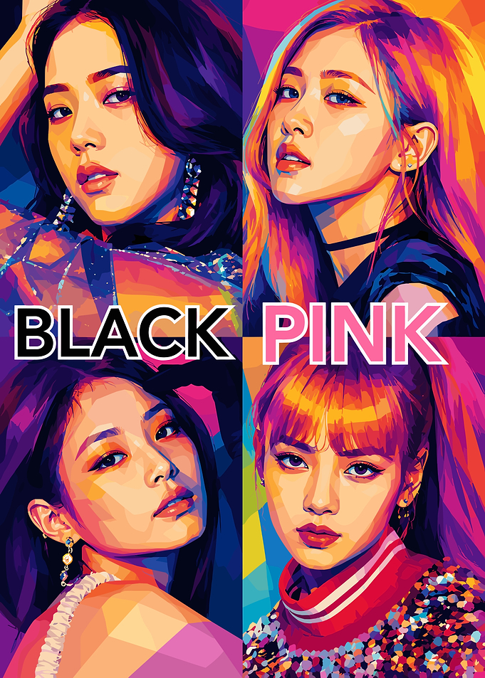 BLACKPINK Pop Art Portrait Poster