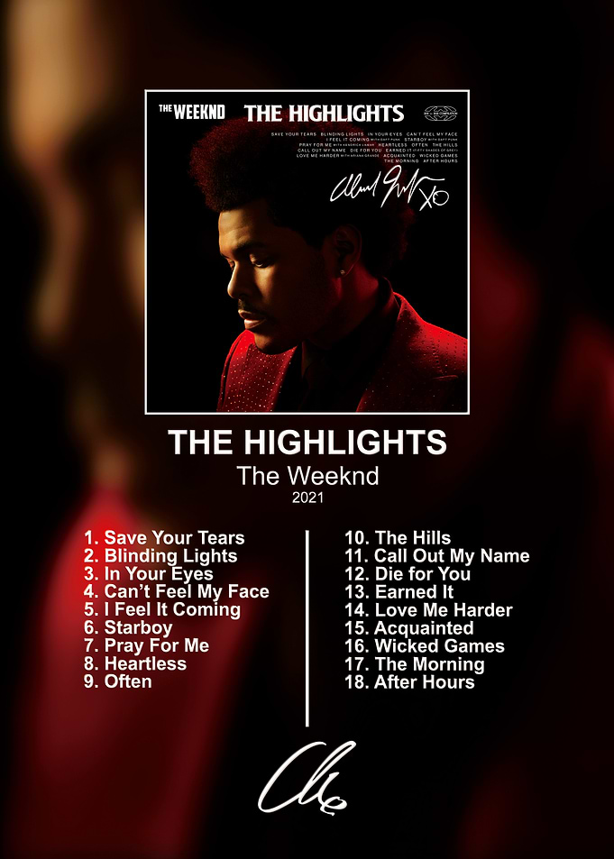 The Weeknd The Highlights Album Poster