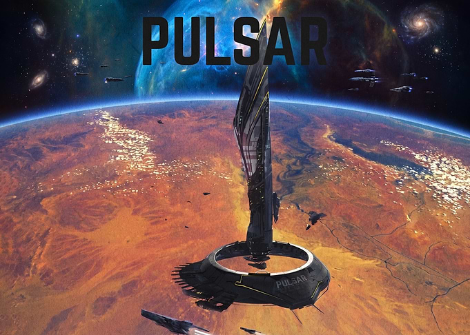 Pulsar Sci-Fi Space Station Poster