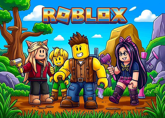 Roblox Characters in Vibrant Adventure