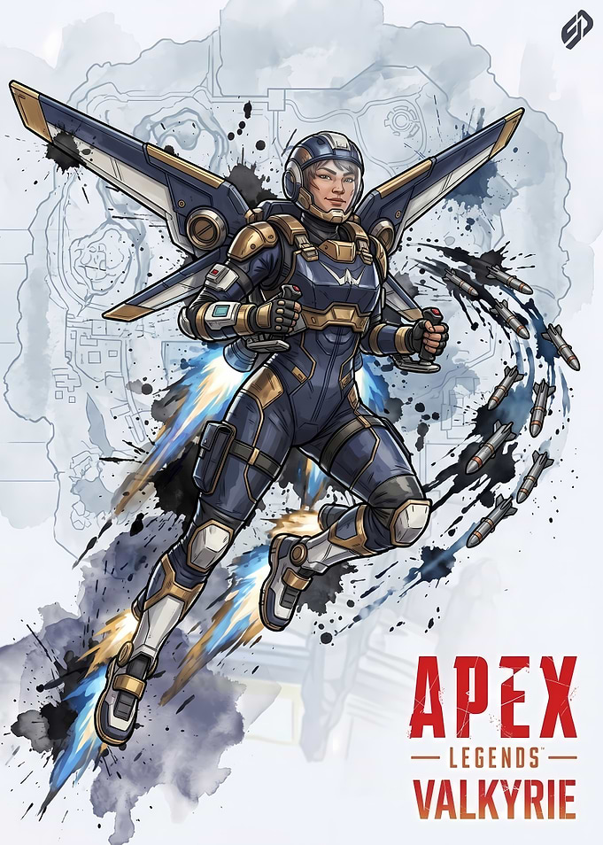 Apex Legends Valkyrie Character Art