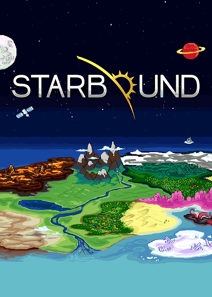 Starbound Game World Map Poster