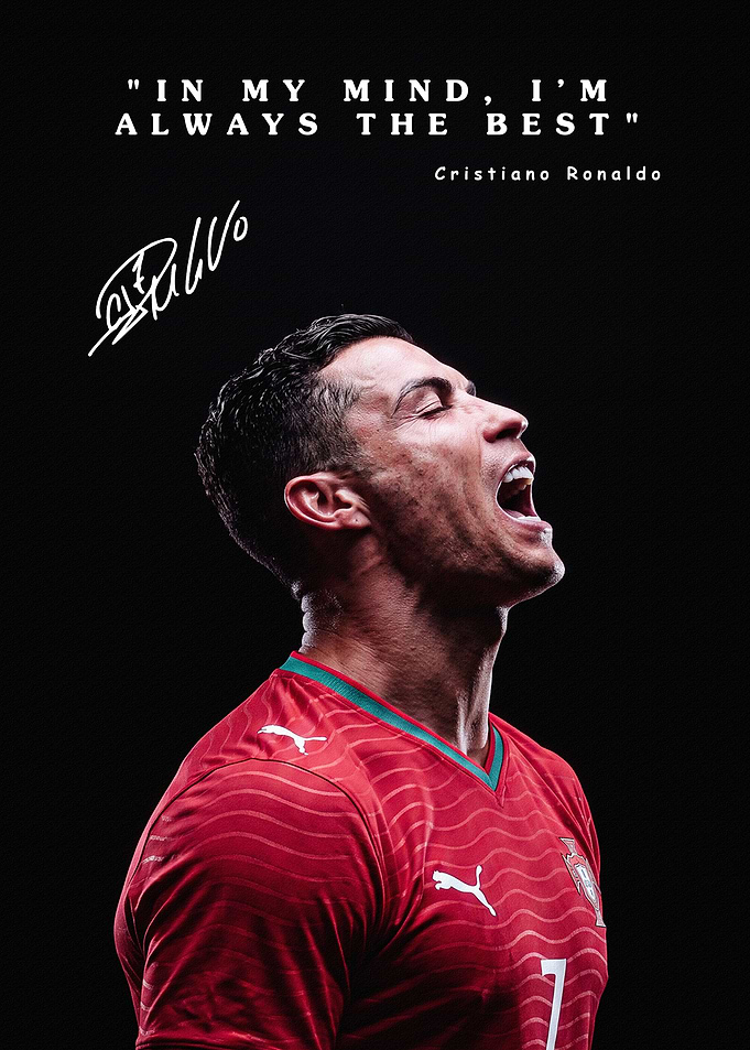 Cristiano Ronaldo Inspirational Sports Poster