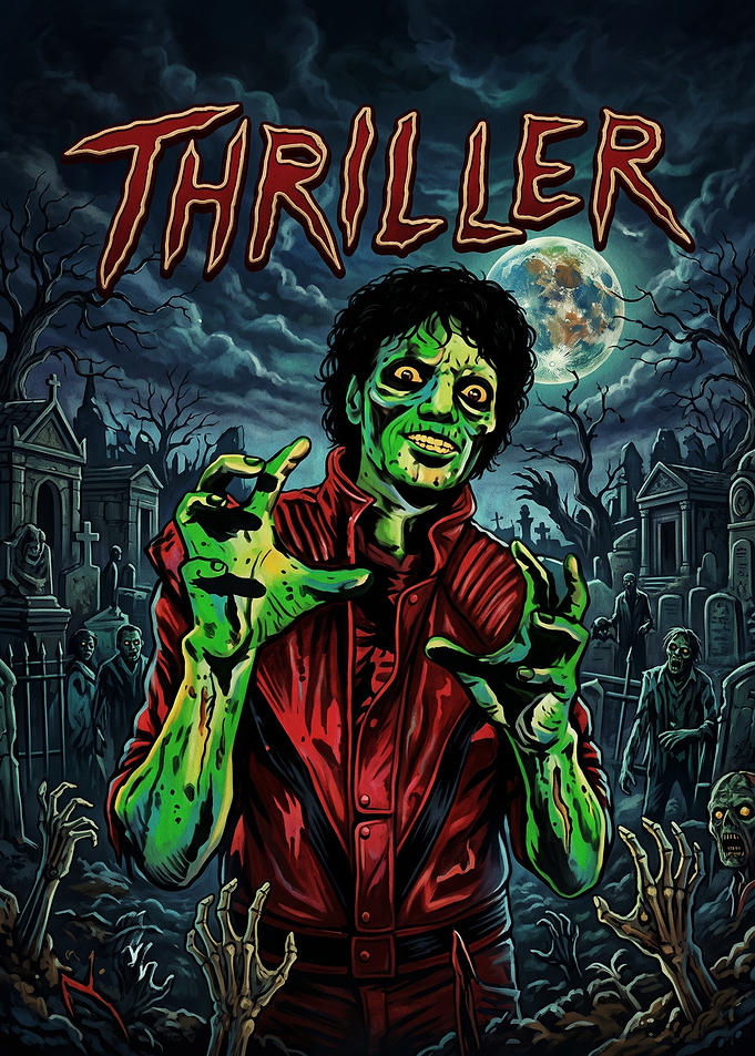 Michael Jackson Thriller Zombie Poster