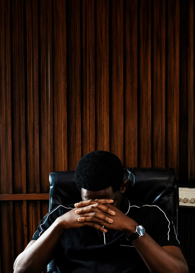 Man in Thoughtful Pose