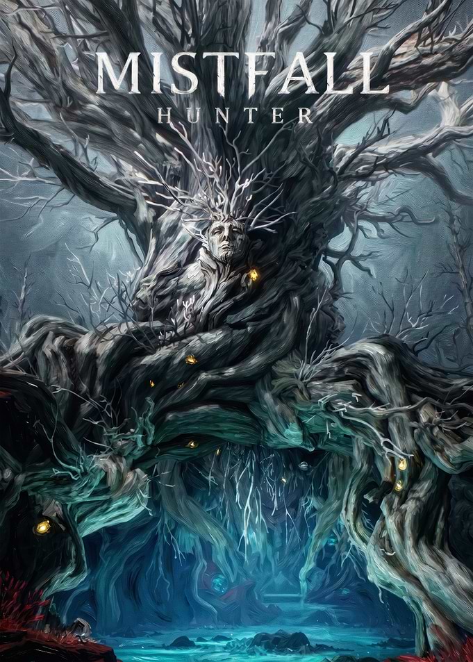 Mistfall Hunter Fantasy Game Poster