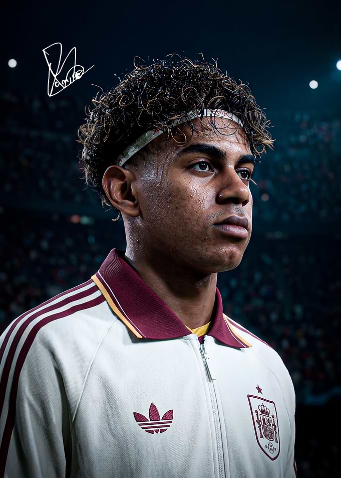 Lamine Yamal Spain Soccer Portrait