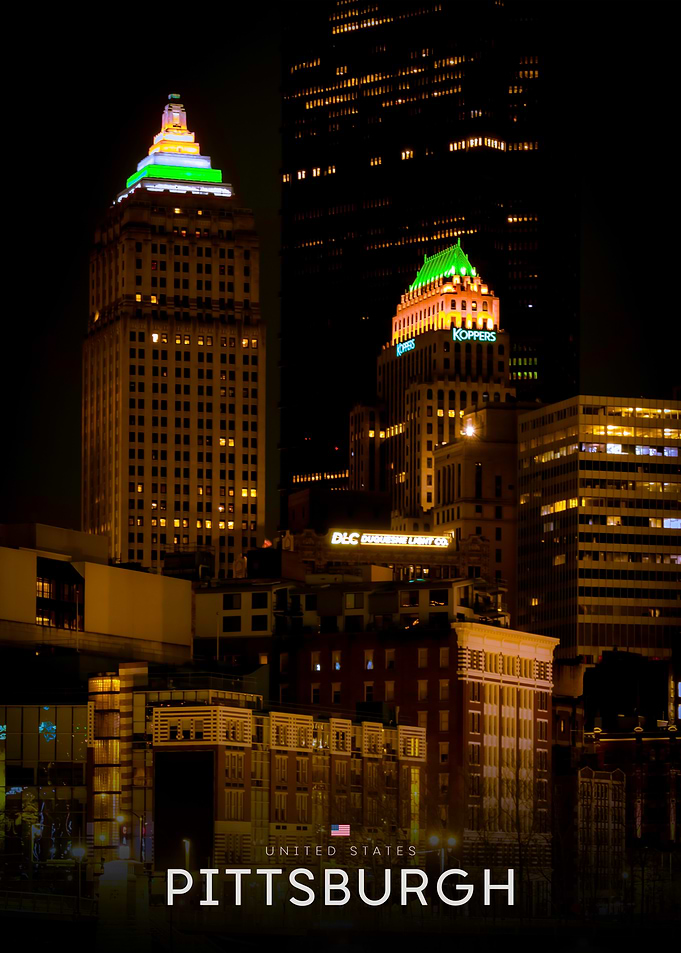 Pittsburgh Skyline at Night