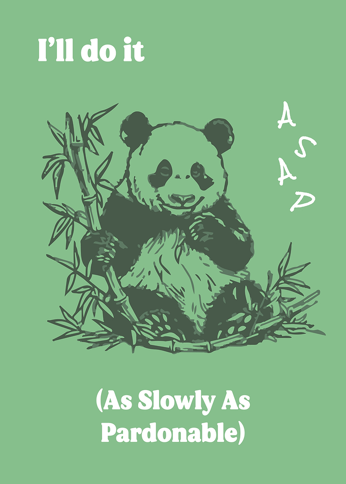Funny Panda ASAP Poster