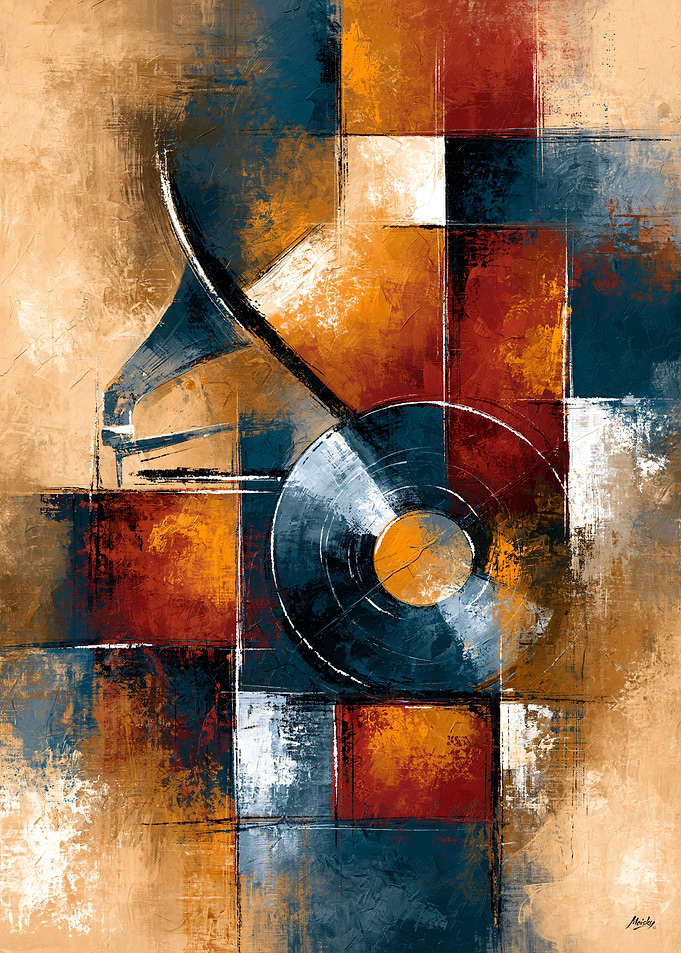 Shibui Geometric Modernism No. 08 – Chikuonki Vinyl Form