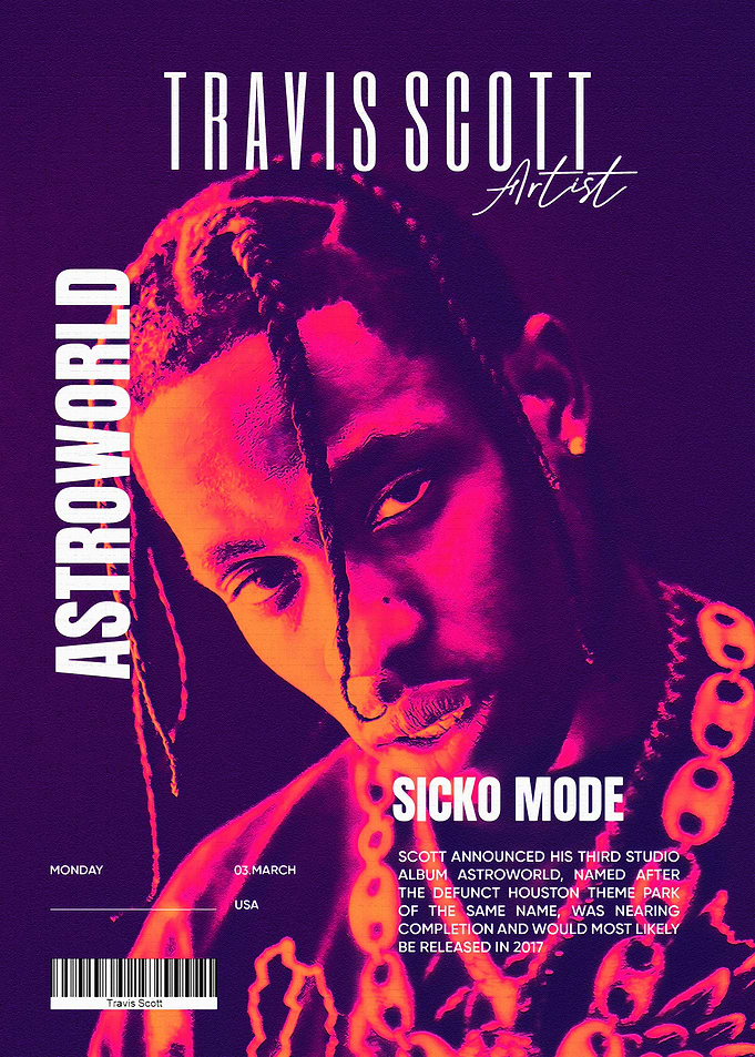 Travis Scott Astroworld Poster
