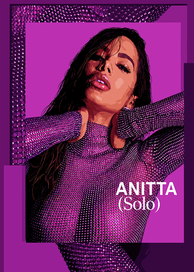 Anitta Solo Pop Art Poster