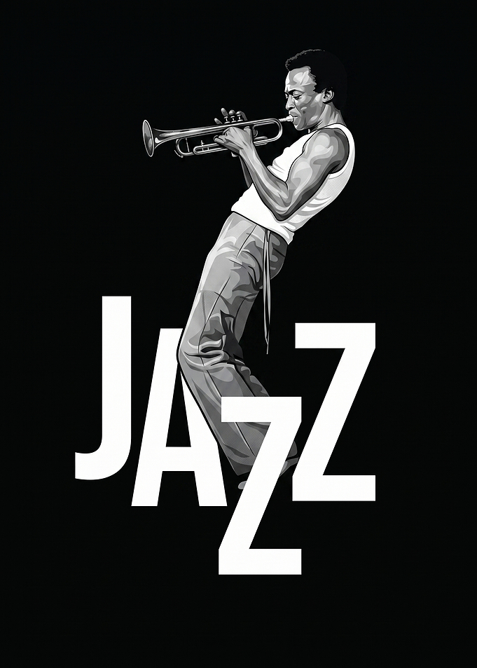 Miles Davis Jazz Vintage Portrait